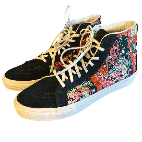 VANS Skate Hi Slim Liberty Sea Floral Sneakers in Multi Colors Men 6.5 Women 8 - Picture 1 of 7